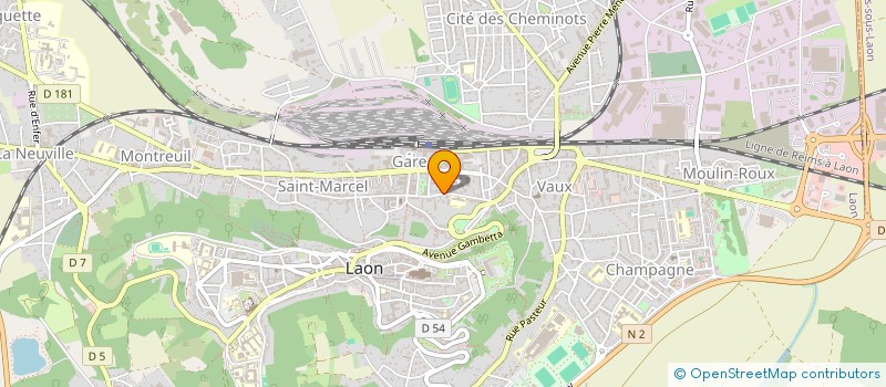 localisation de l'entreprise AYMERIC BAUDET ET ASSOCIES à LAON