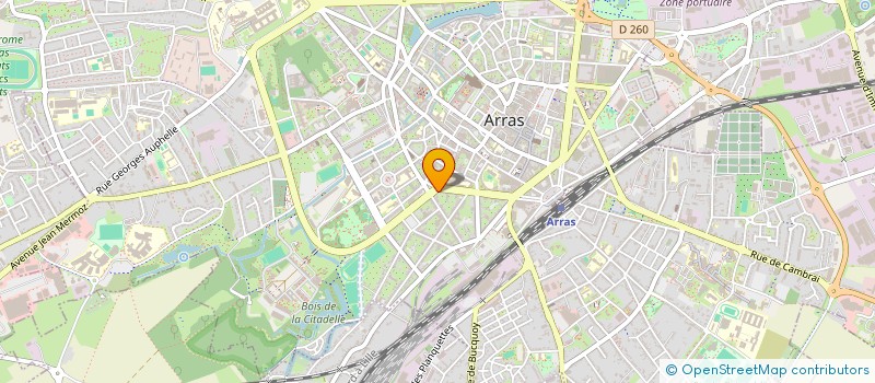 localisation de l'entreprise AYMERIC BECU à ARRAS