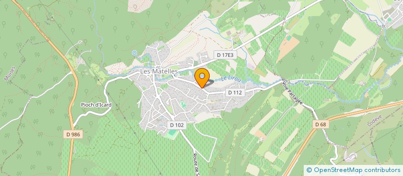 localisation de l'entreprise AYMERIC PIZZINATO  LES MATELLES