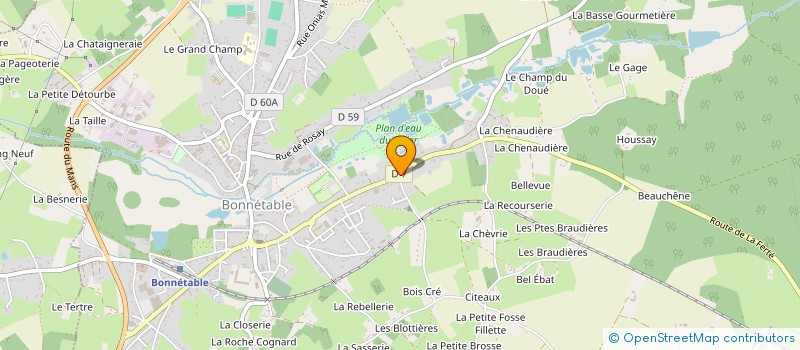 localisation de l'entreprise AYMERICK SANTOS TRANSPORTS à BONNETABLE