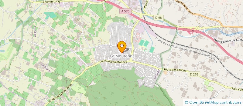 localisation de l'entreprise AYMI à LA CRAU