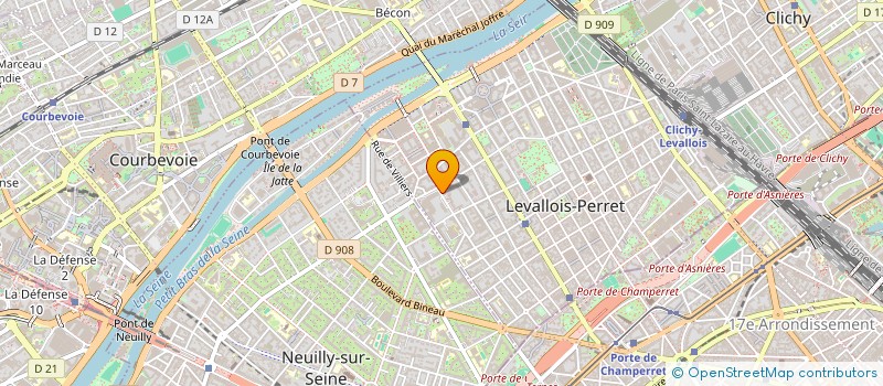 localisation de l'entreprise AYMING DIGITAL à LEVALLOIS-PERRET