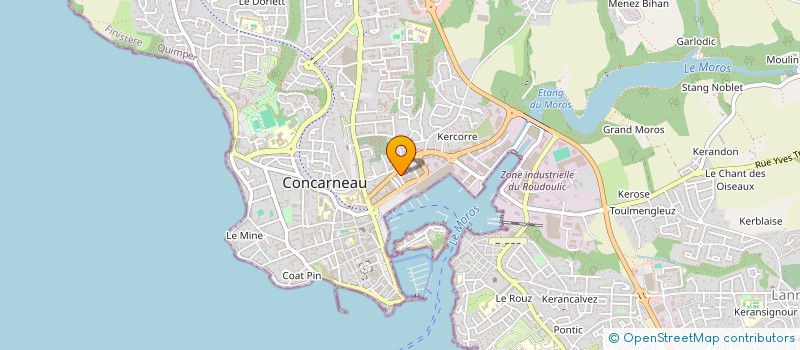 localisation de l'entreprise AYMMOC à CONCARNEAU