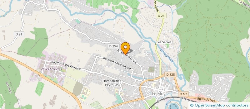 localisation de l'entreprise AYMOS TRANSPORTS à LE MUY