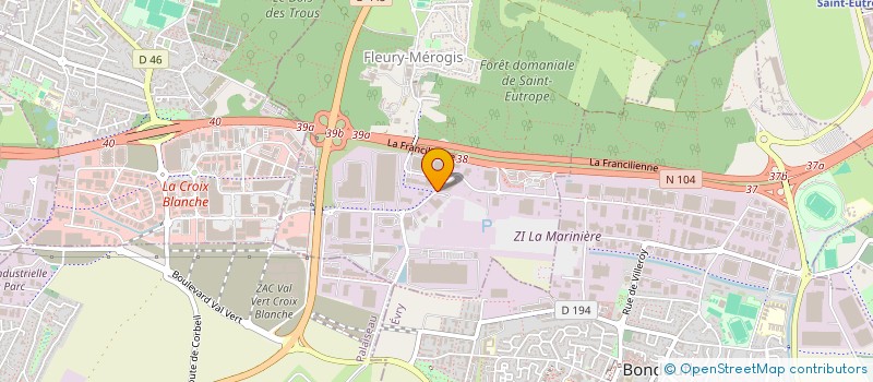 localisation de l'entreprise AYNA  FLEURY-MEROGIS