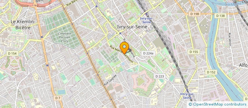 localisation de l'entreprise AYOM à IVRY-SUR-SEINE
