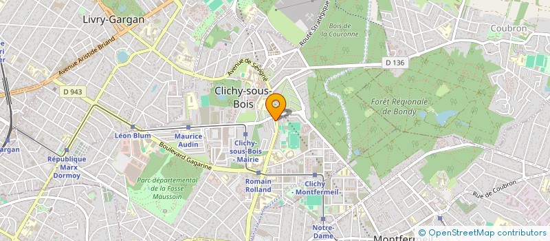 localisation de l'entreprise AYOUB à CLICHY-SOUS-BOIS