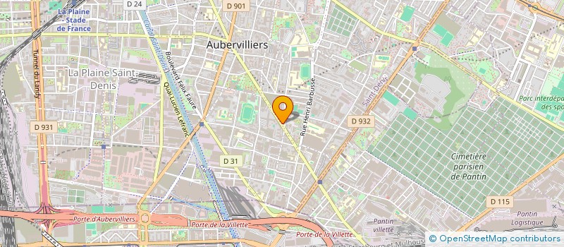 localisation de l'entreprise AYOUB à AUBERVILLIERS