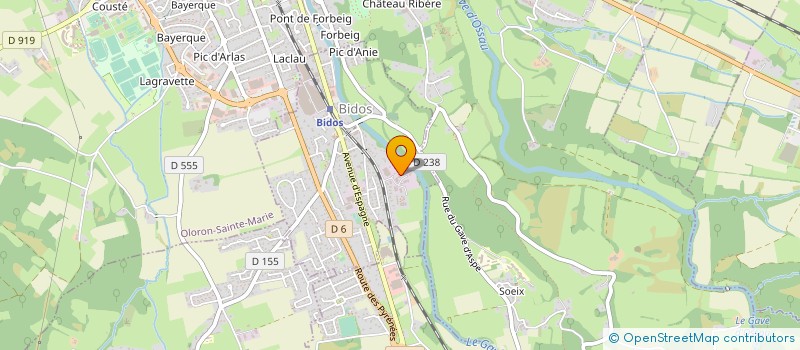 localisation de l'entreprise AYPHASSORHO MAINTENANCE à BIDOS