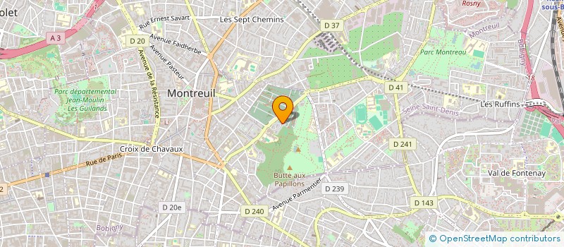 localisation de l'entreprise AYRA PRESSING  MONTREUIL