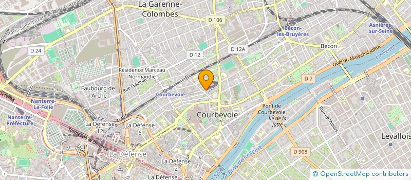 localisation de l'entreprise AYRAD à COURBEVOIE