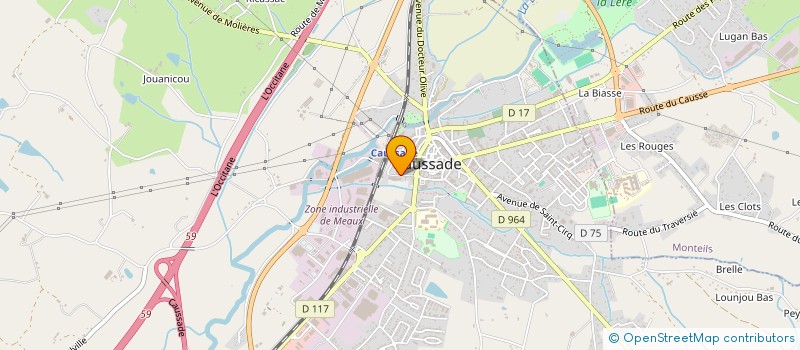 localisation de l'entreprise AYRAL A ET SEGUES R  CAUSSADE