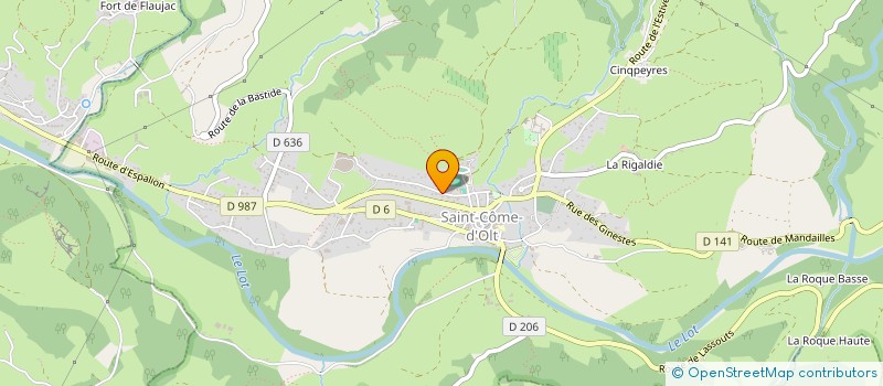 localisation de l'entreprise AYRAL-MERCADIER  SAINT-COME-D'OLT