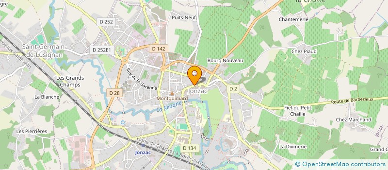 localisation de l'entreprise AYRAUD INGENIERIE à JONZAC