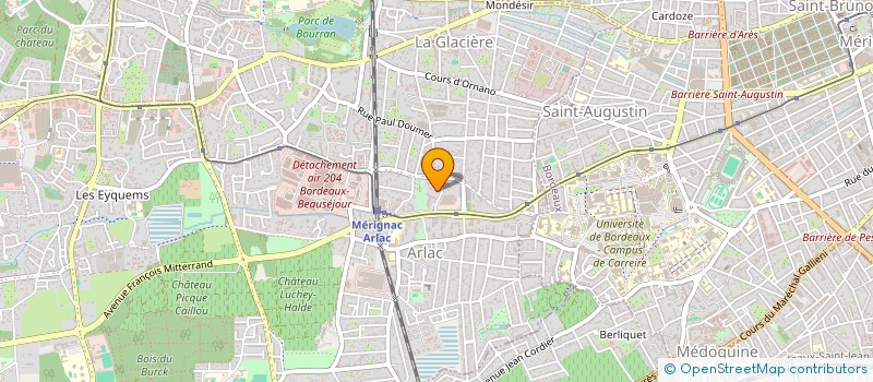 localisation de l'entreprise AYRAULT DESBOEUF  MERIGNAC