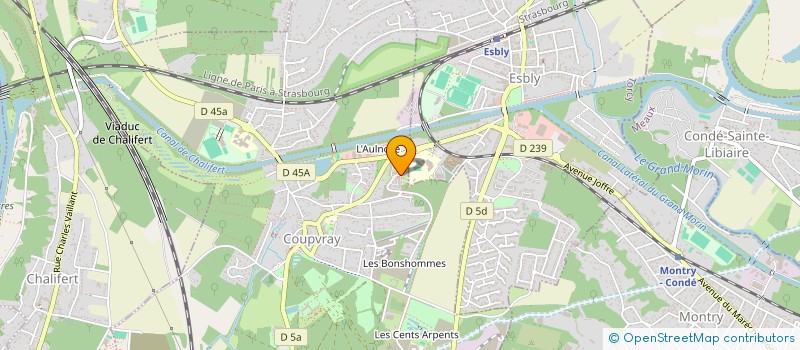 localisation de l'entreprise AYS à COUPVRAY