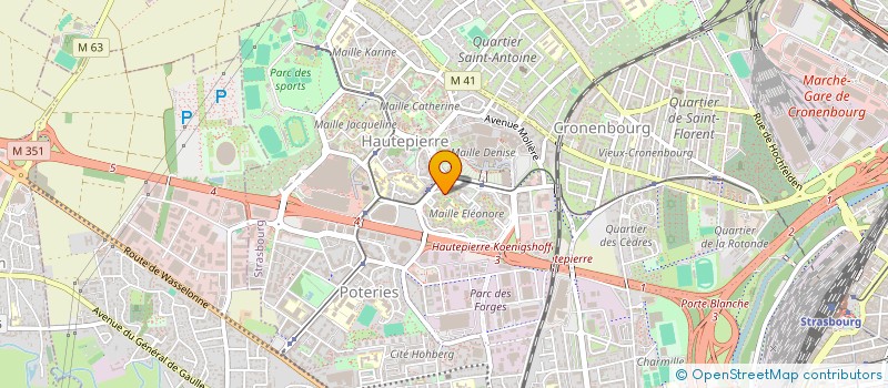 localisation de l'entreprise AYSHA  STRASBOURG