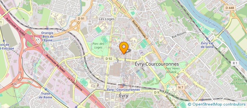 localisation de l'entreprise AYSLAND à EVRY-COURCOURONNES