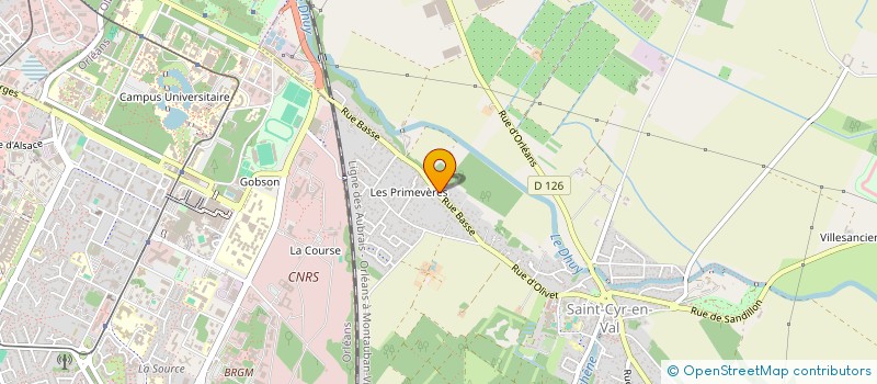 localisation de l'entreprise AYTEK à SAINT-CYR-EN-VAL