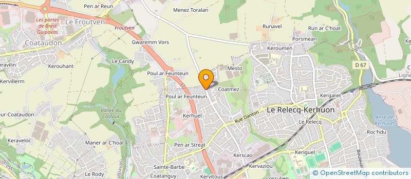 localisation de l'entreprise AYUDA LATINOS BREST (ALB) à LE RELECQ-KERHUON