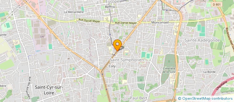 localisation de l'entreprise AYURVEDA ET MASSAGES DU MONDE  TOURS