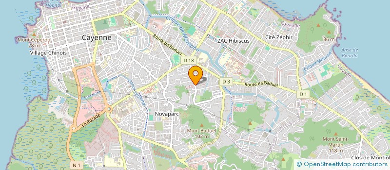 localisation de l'entreprise AYURVELO  CAYENNE