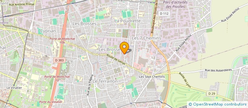 localisation de l'entreprise AYVALI  VAULX-EN-VELIN