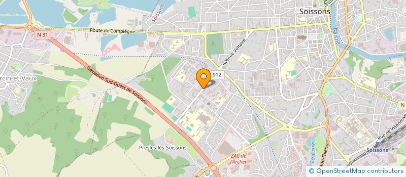 localisation de l'entreprise AYZ FOOD  SOISSONS