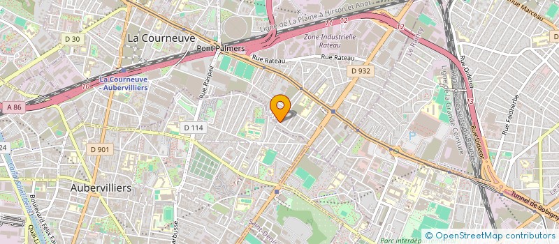 localisation de l'entreprise AYZAR TRANSPORTS à LA COURNEUVE