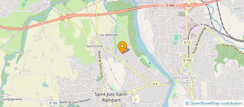 localisation de l'entreprise AZ 1976  SAINT-JUST-SAINT-RAMBERT