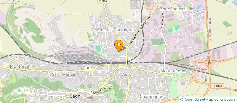 localisation de l'entreprise AZ 3 à LAON