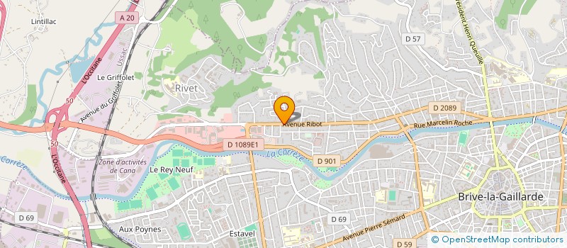 localisation de l'entreprise AZ-5 à BRIVE-LA-GAILLARDE