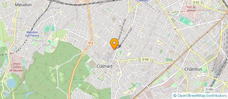 localisation de l'entreprise AZ à CLAMART