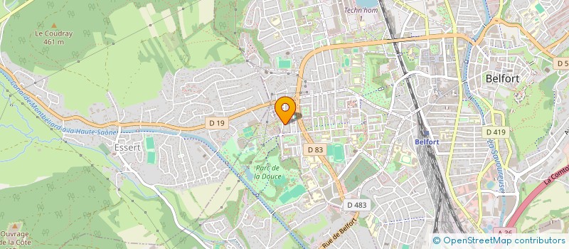 localisation de l'entreprise AZ  BELFORT