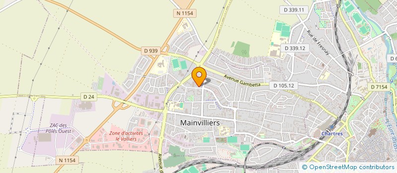 localisation de l'entreprise AZ à MAINVILLIERS