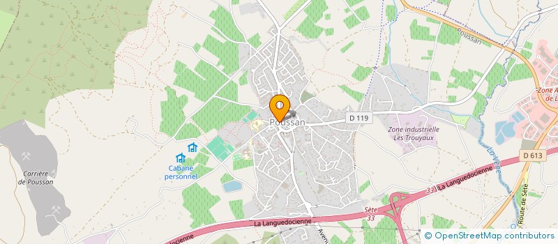 localisation de l'entreprise AZ à POUSSAN