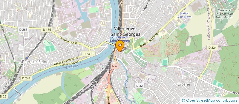 localisation de l'entreprise AZ ALIMENTATION à VILLENEUVE-SAINT-GEORGES