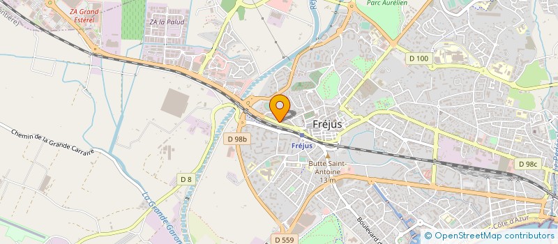 localisation de l'entreprise AZ ALU à FREJUS