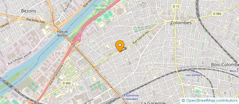 localisation de l'entreprise AZ ASSOCIES à COLOMBES