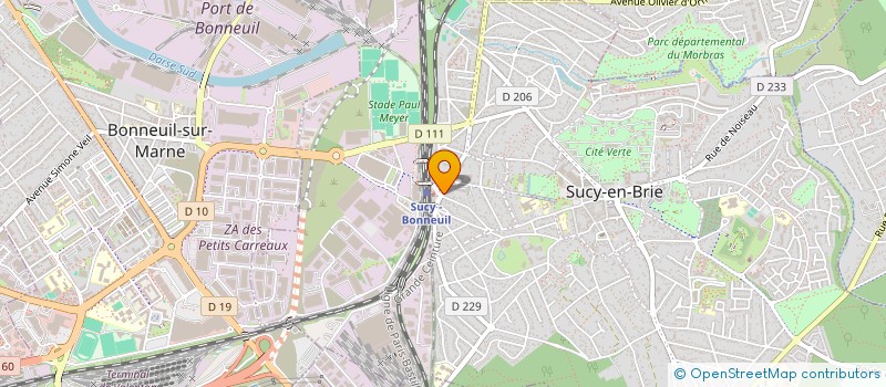 localisation de l'entreprise AZ AUDIO à SUCY-EN-BRIE