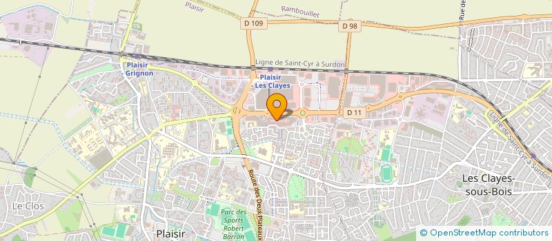 localisation de l'entreprise AZ AUDIOPTIC  PLAISIR