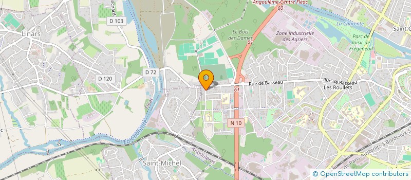 localisation de l'entreprise AZ AUTO 16 à ANGOULEME