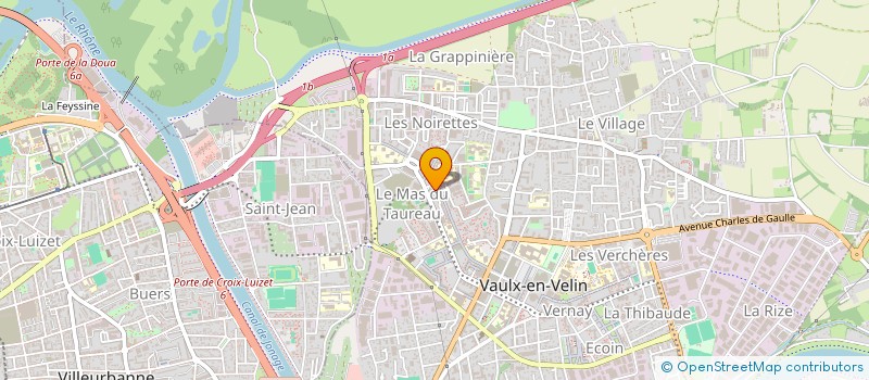 localisation de l'entreprise AZ AUTOMOBILE à VAULX-EN-VELIN