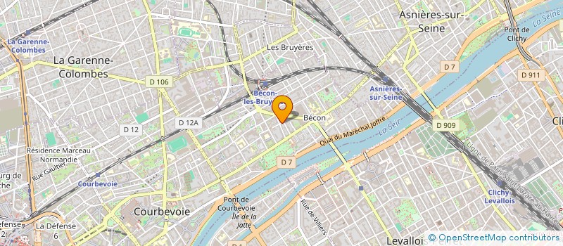 localisation de l'entreprise AZ AVENTURE à COURBEVOIE