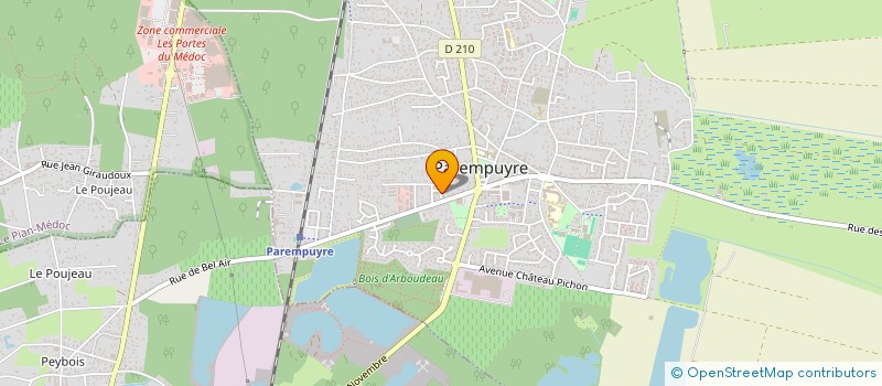 localisation de l'entreprise AZ BATI à PAREMPUYRE