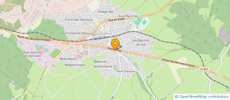 localisation de l'entreprise AZ BATIMENT à VALDAHON
