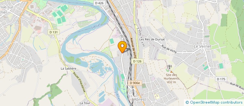 localisation de l'entreprise AZ BRICO à ABREST