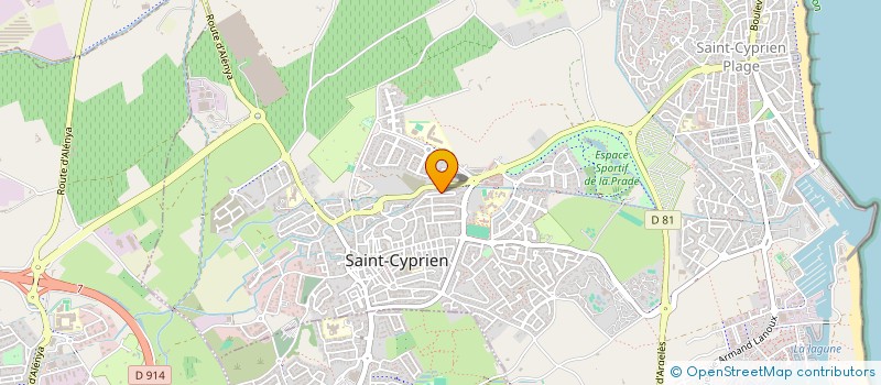 localisation de l'entreprise AZ BTP à SAINT-CYPRIEN
