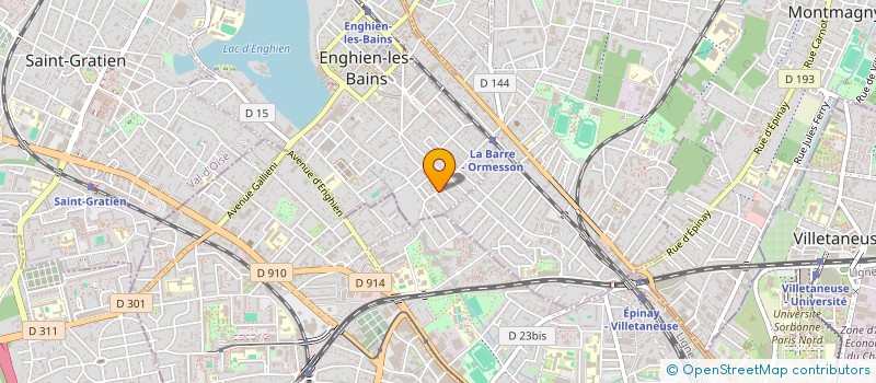 localisation de l'entreprise AZ BTP  ENGHIEN-LES-BAINS