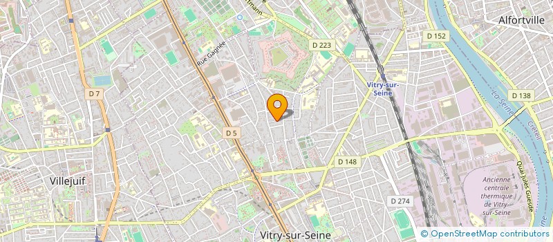 localisation de l'entreprise AZ BTP à VITRY-SUR-SEINE